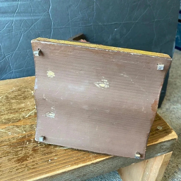 Vintage Art Decor Carb Wooden Men Sculpture Home Office Decor - Picture 4 of 7